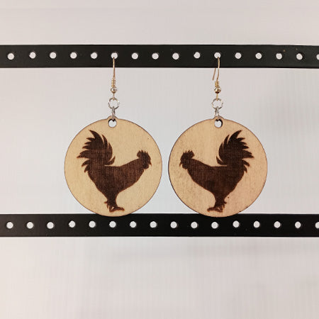 Rooster earrings image 0