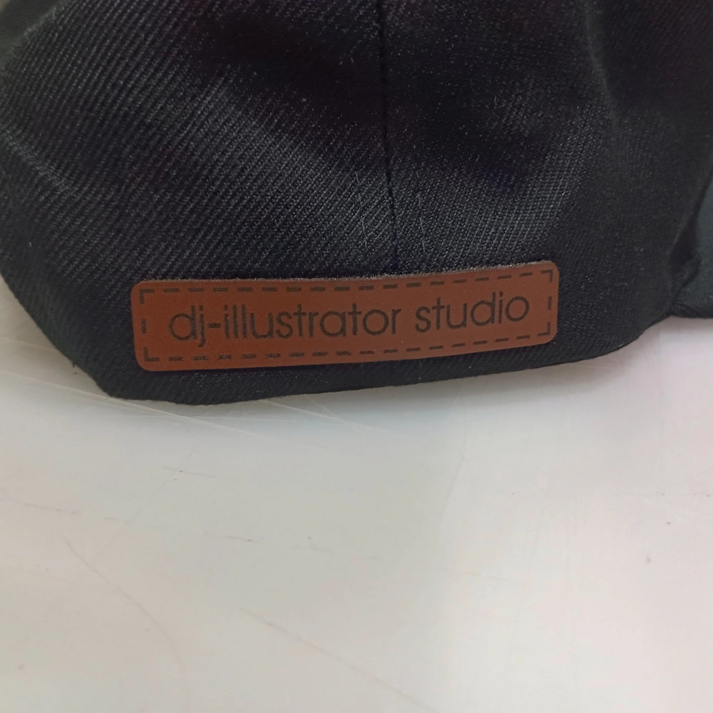 Boogie Bot Hip-Hop Hat – Laser Engraved Leatherette Patch | Black or Black/Grey image 8