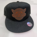 Boogie Bot Hip-Hop Hat – Laser Engraved Leatherette Patch | Black or Black/Grey image 6