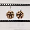 Texas gear star earrings image 0