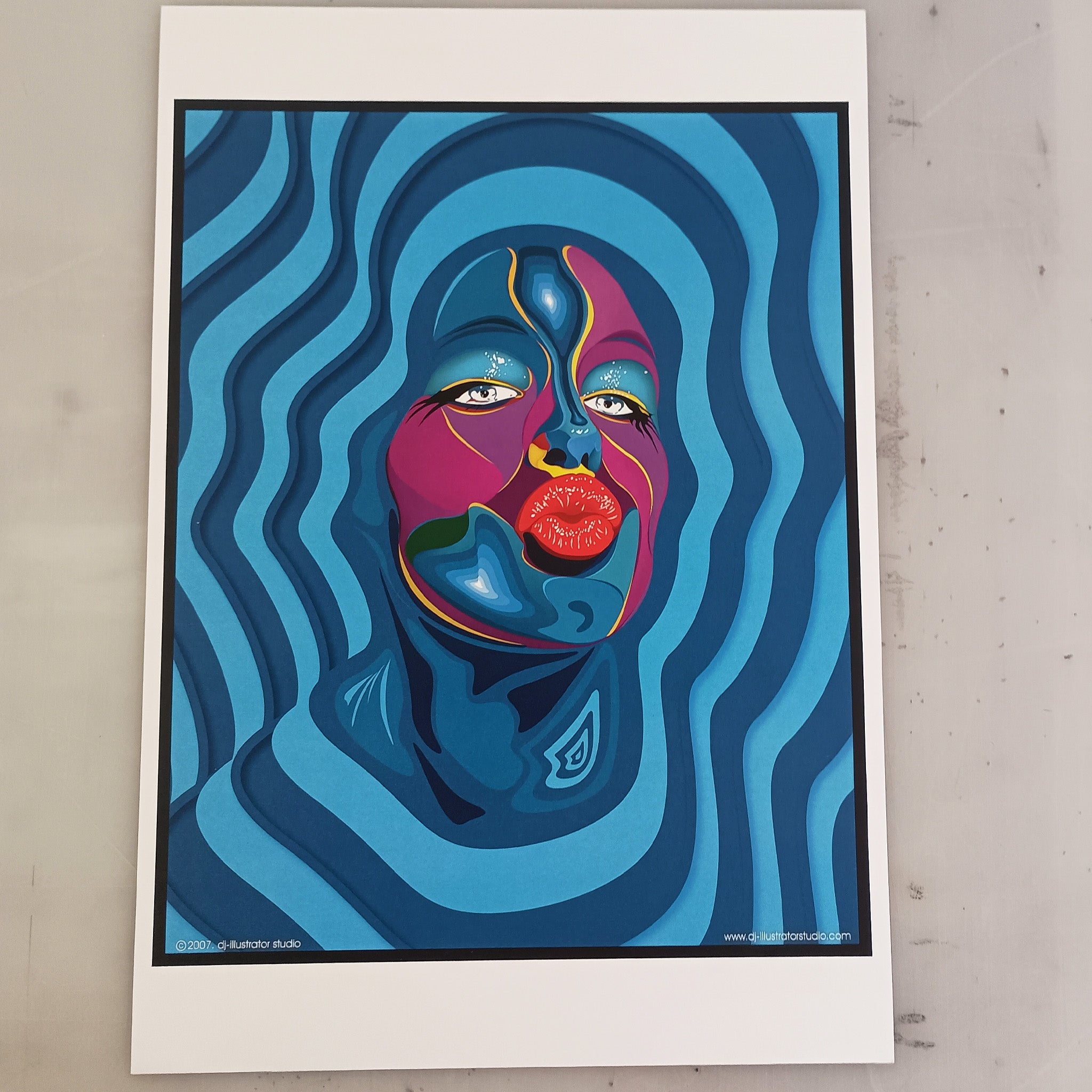 Big Lips – Original Art Print by David Peche | 13" x 19"