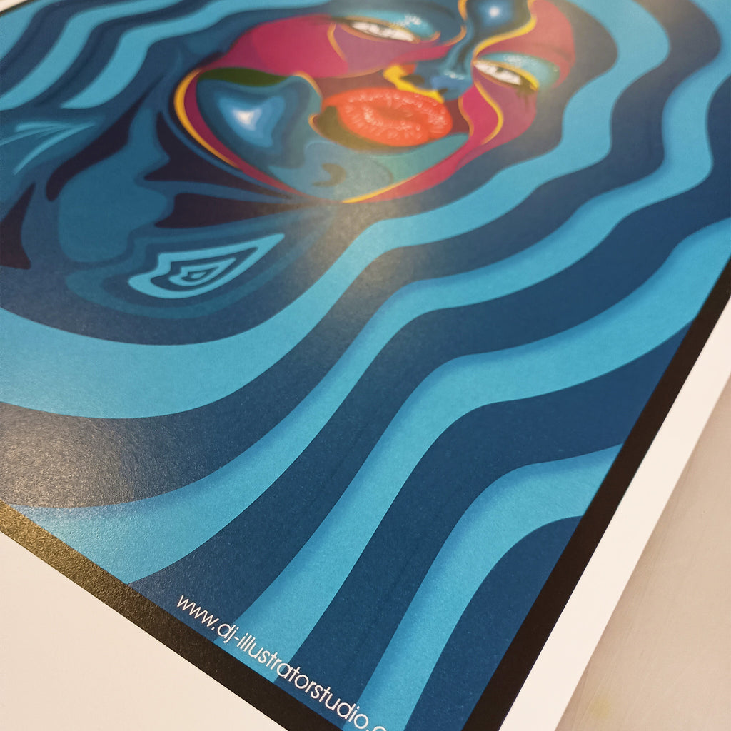Big Lips – Original Art Print by David Peche | 13" x 19"