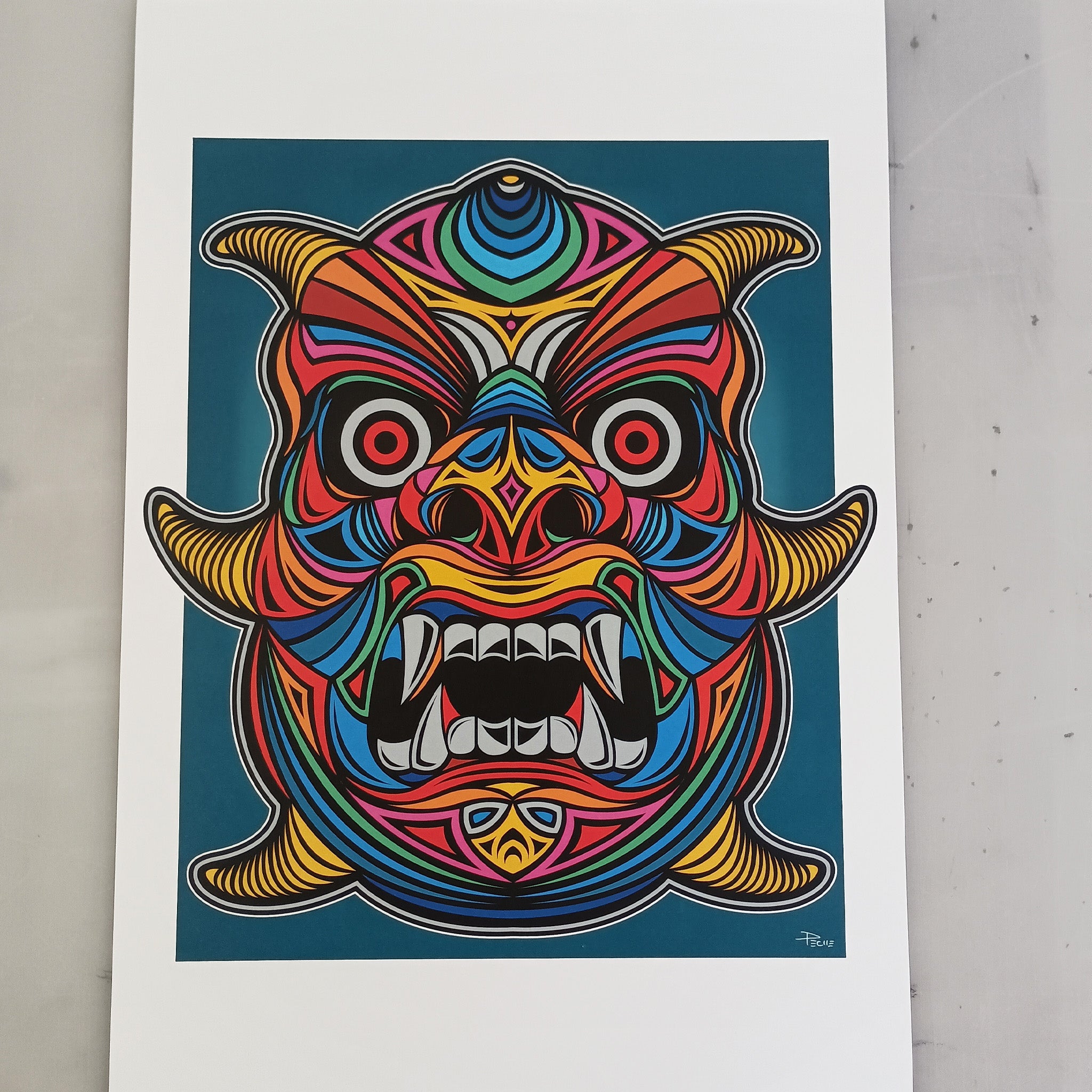 Big Trouble – Original Art Print by David Peche | 13" × 19"