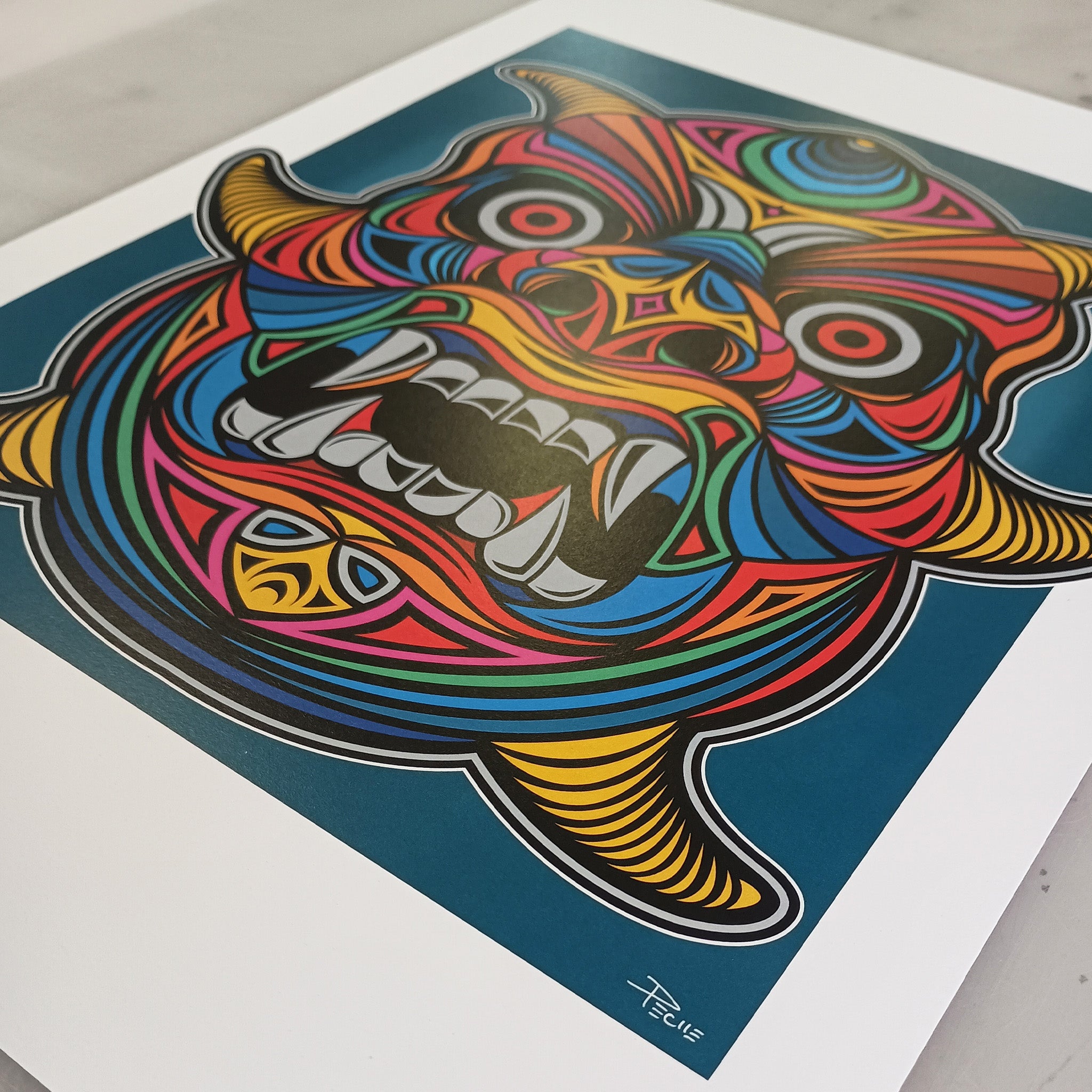 Big Trouble – Original Art Print by David Peche | 13" × 19"