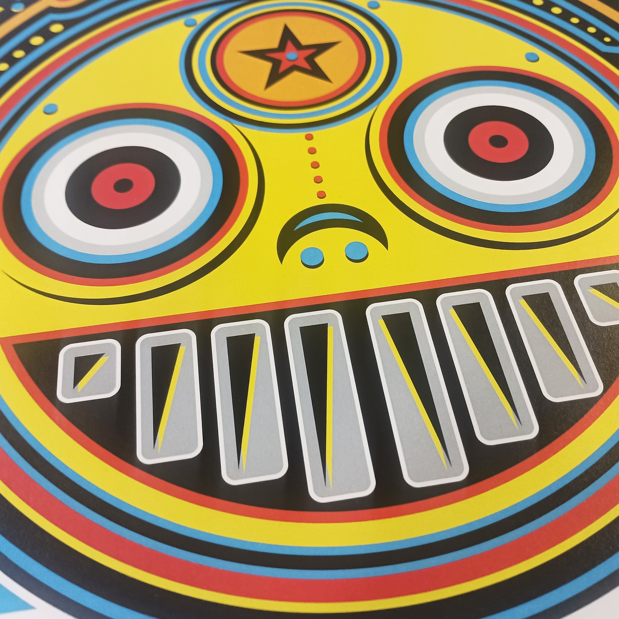 Bot8: Boogie Bot – Original Art Print by David Peche | 19" x 13"