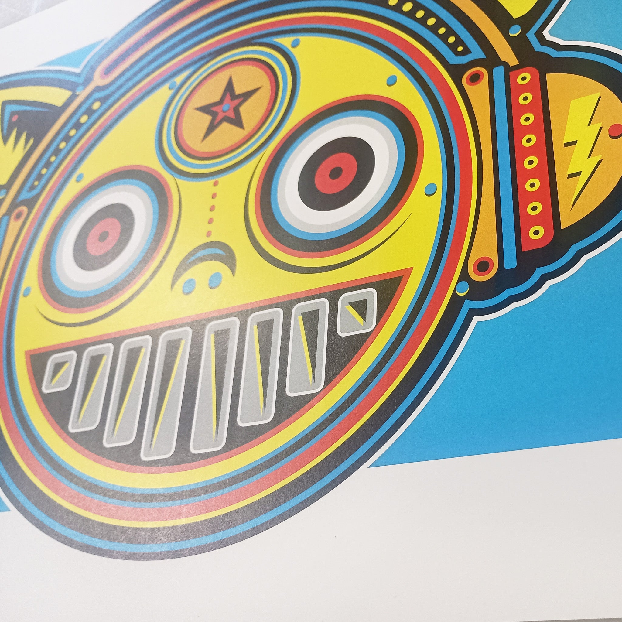 Bot8: Boogie Bot – Original Art Print by David Peche | 19" x 13"