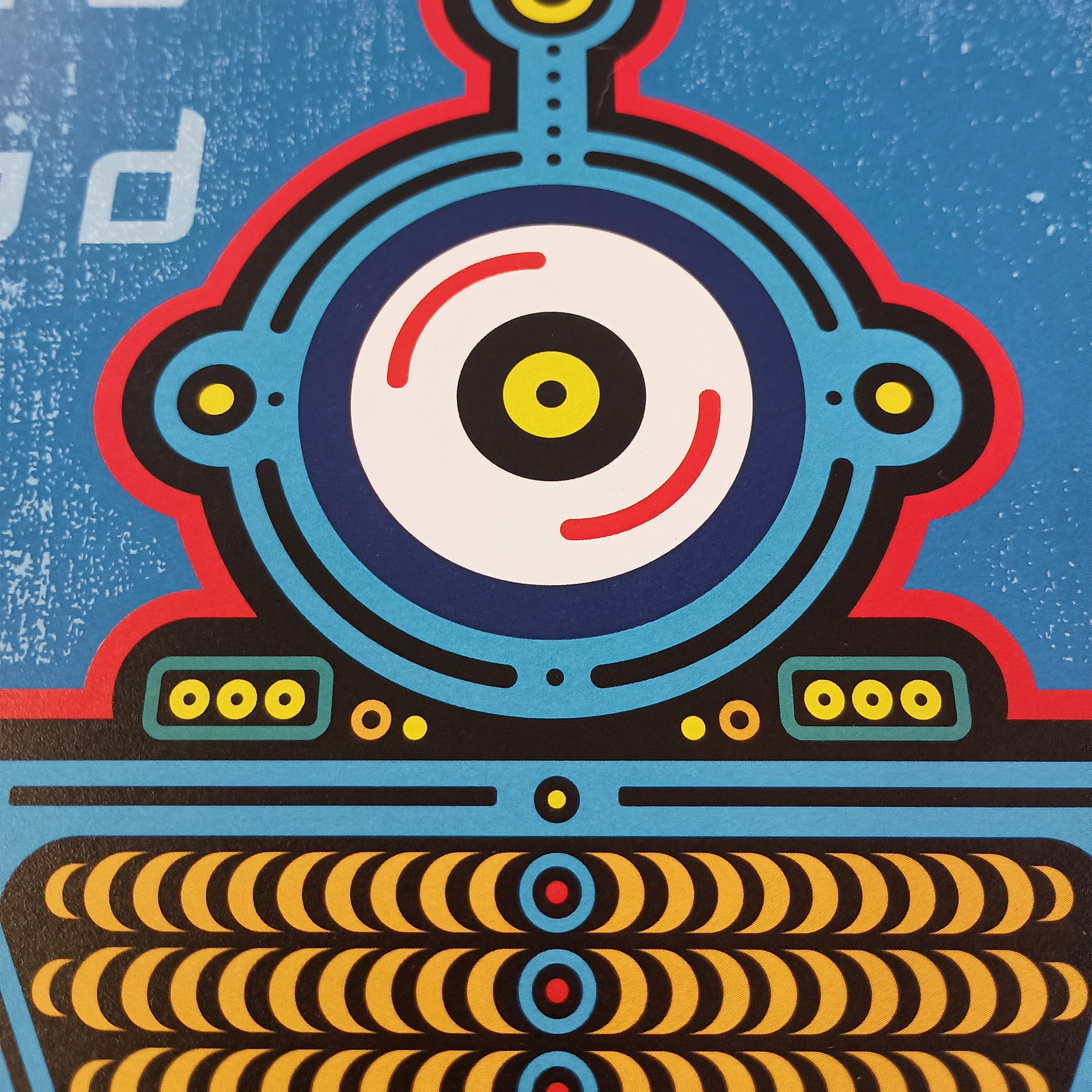 Bot1: Dead Eye – Original Art Print by David Peche | 13" x 19"