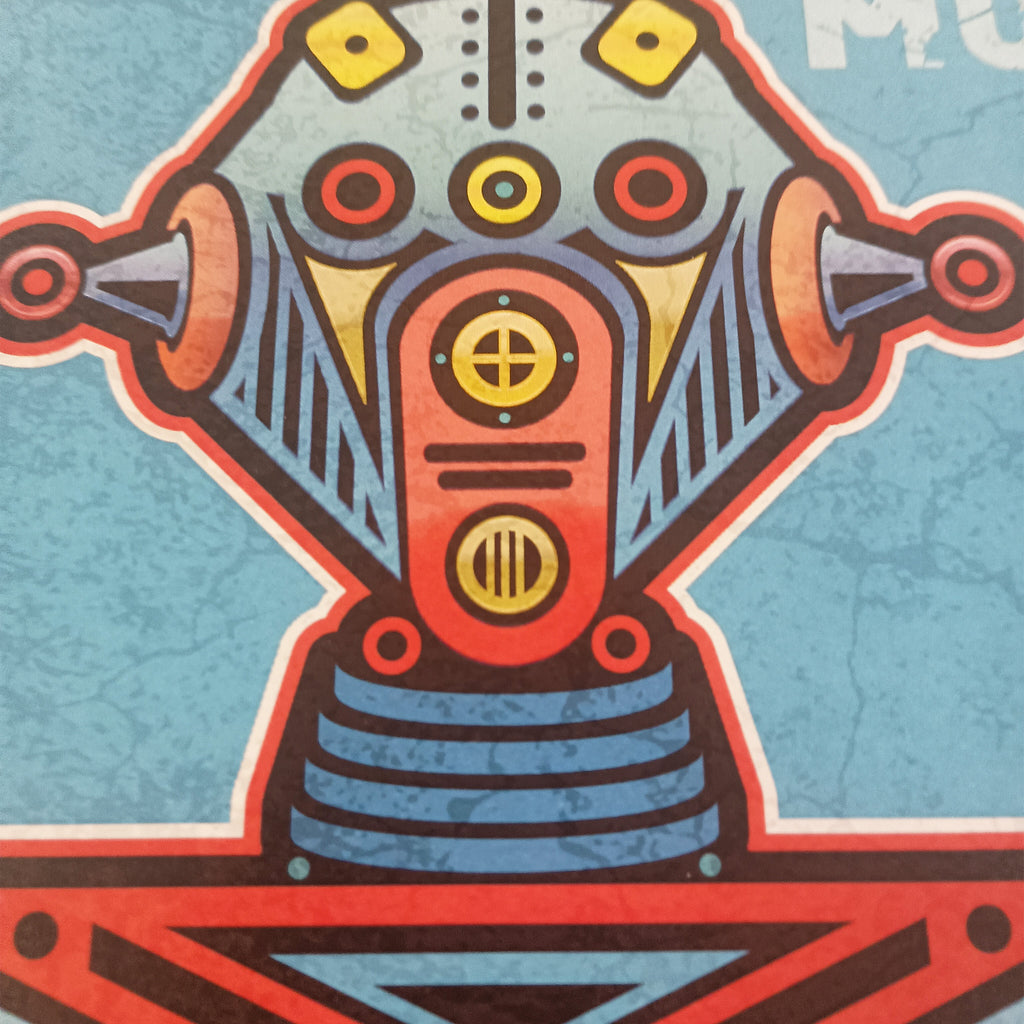 Bot7: Murder Bot – Original Art Print by David Peche | 13" × 19"