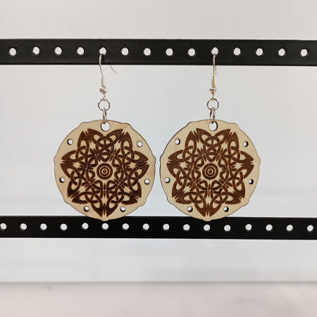 Celtic Round Earrings - Small & Large image 0