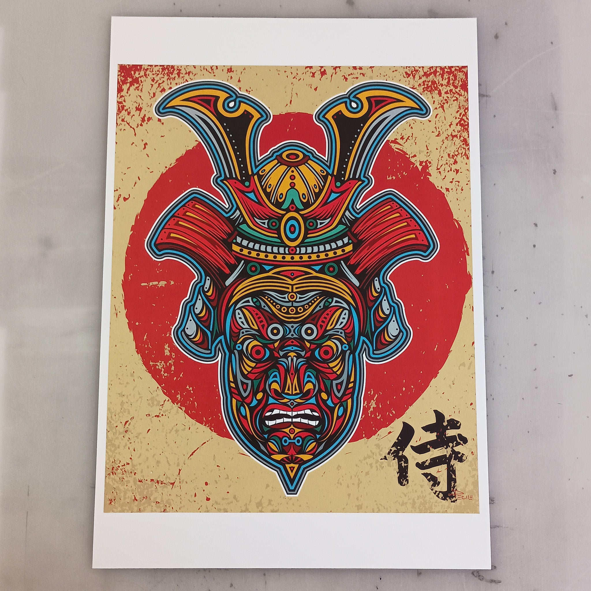 Dead Samurai – Original Art Print by David Peche | 13" × 19"