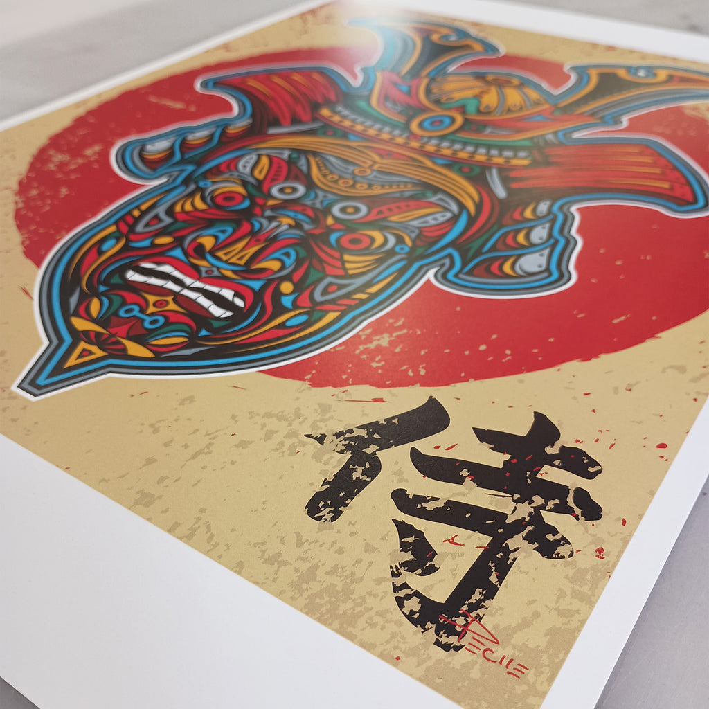 Dead Samurai – Original Art Print by David Peche | 13" × 19"