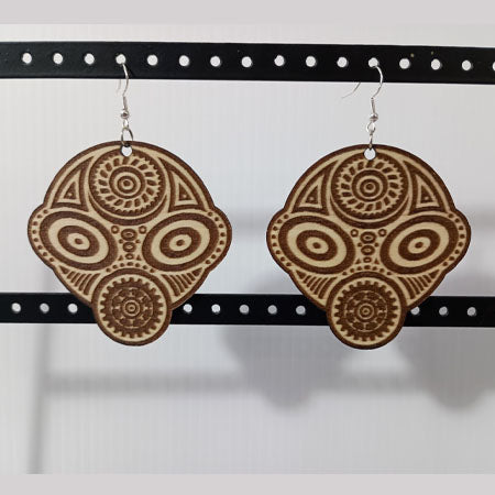 bot 2: lady boom boom head earrings image 1