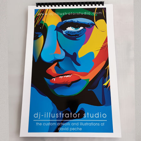 Full Color Illustration Book – 54 Original Artworks by David Peche image 0