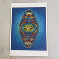 Hypno Skull – Original Art Print by David Peche | 13" × 19"