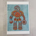Bot6: Kane – Original Art Print by David Peche | 13" × 19"