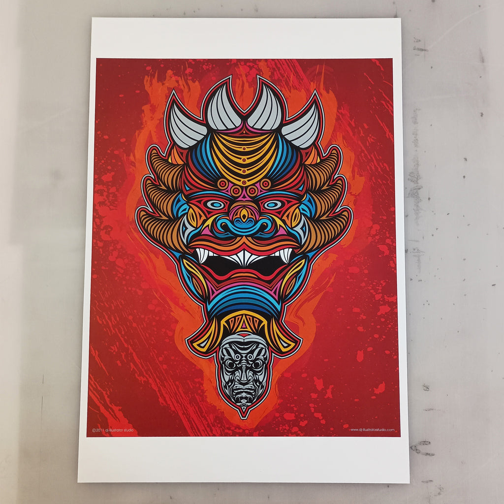 King Cuccy – Original Art Print by David Peche | 13" × 19"