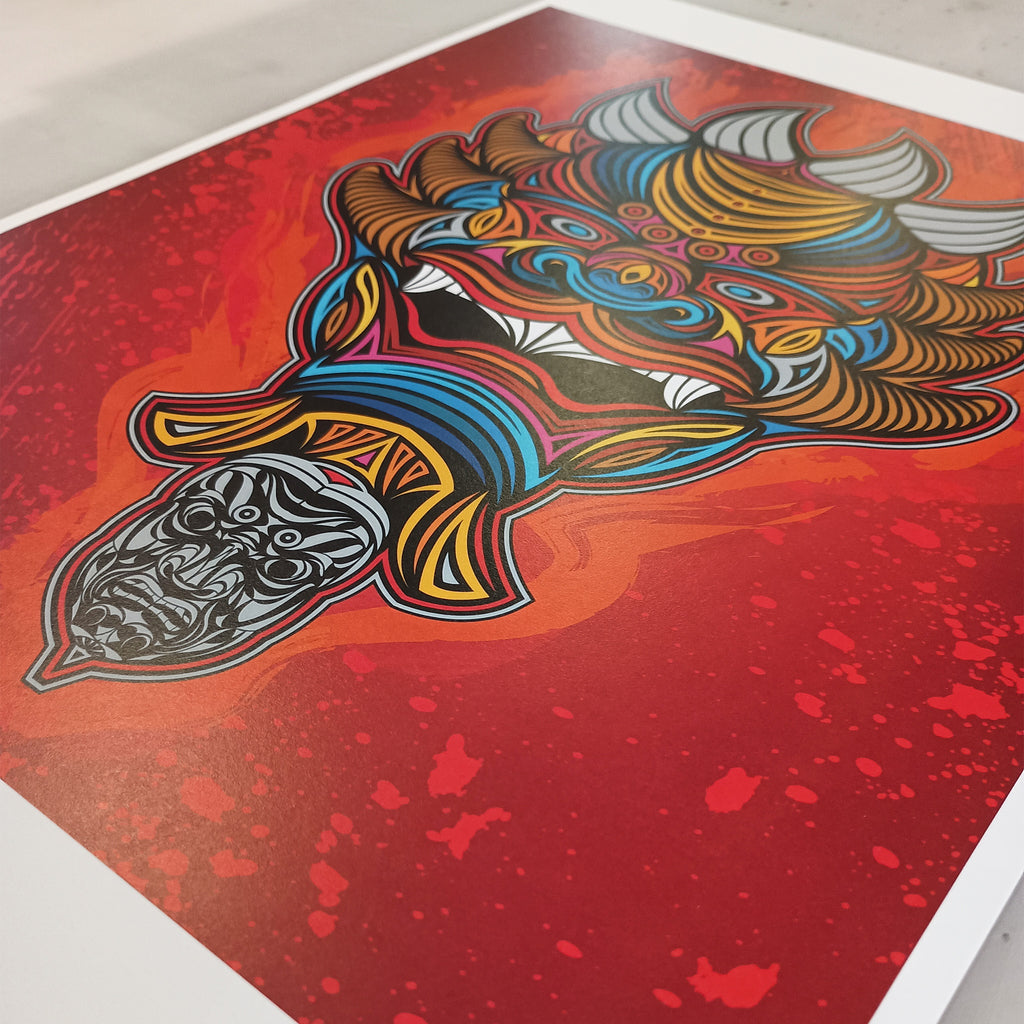 King Cuccy – Original Art Print by David Peche | 13" × 19"