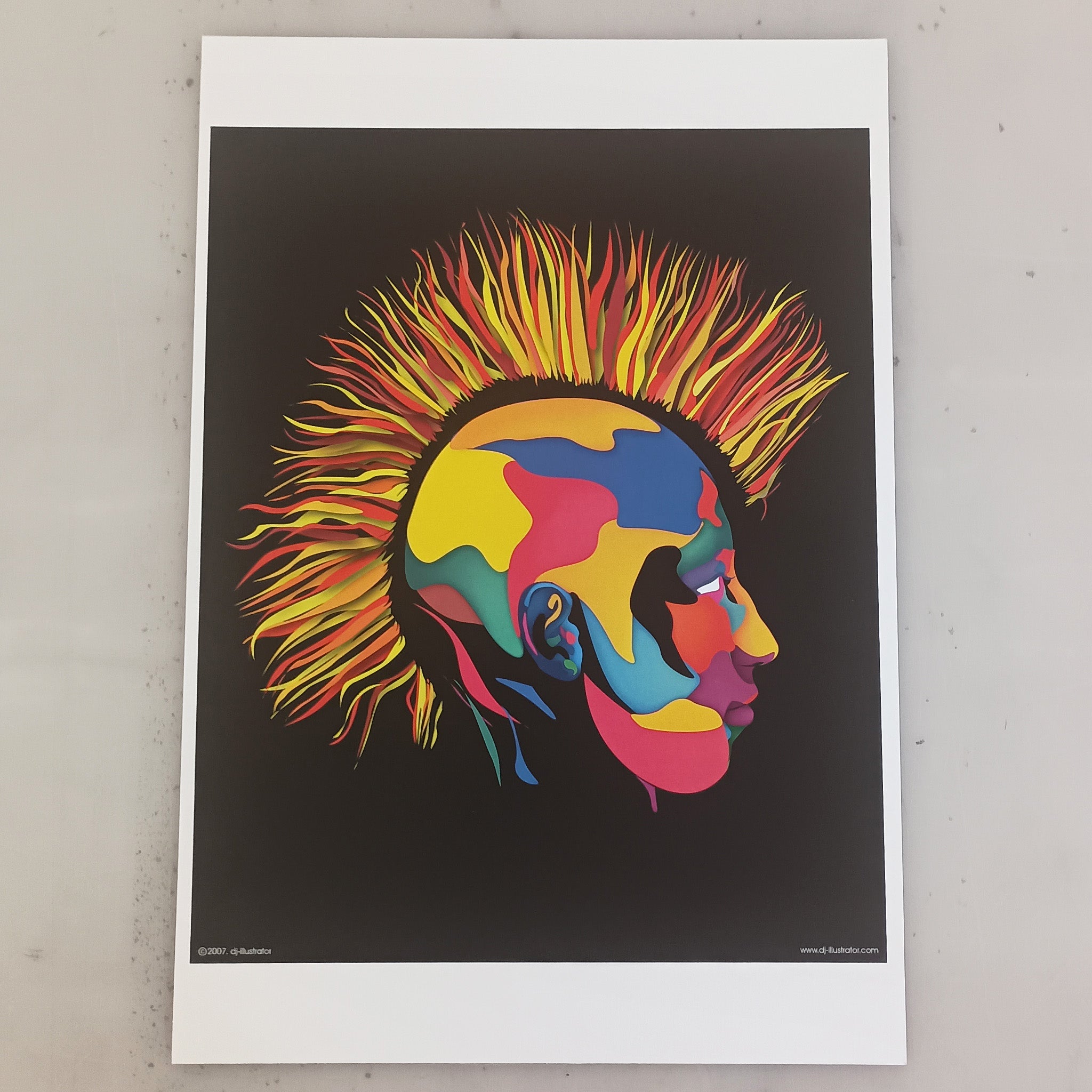 Mohawk – Original Art Print by David Peche | 13" × 19"