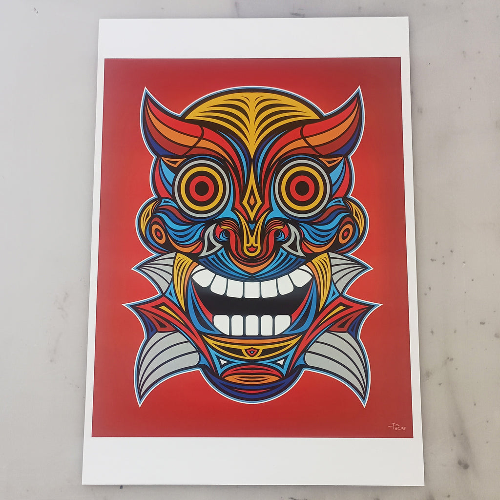 Oni – Original Art Print by David Peche | 13" × 19"