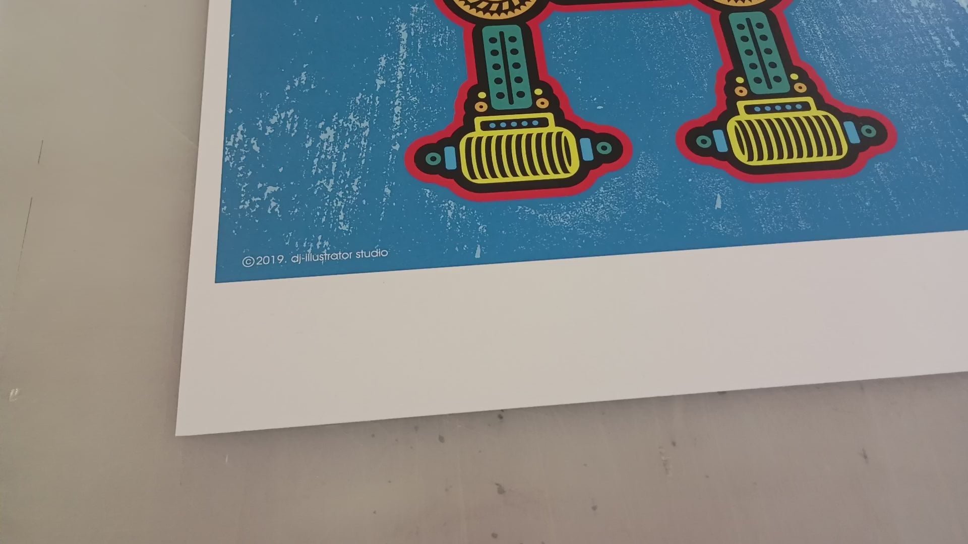 Bot1: Dead Eye – Original Art Print by David Peche | 13" x 19"
