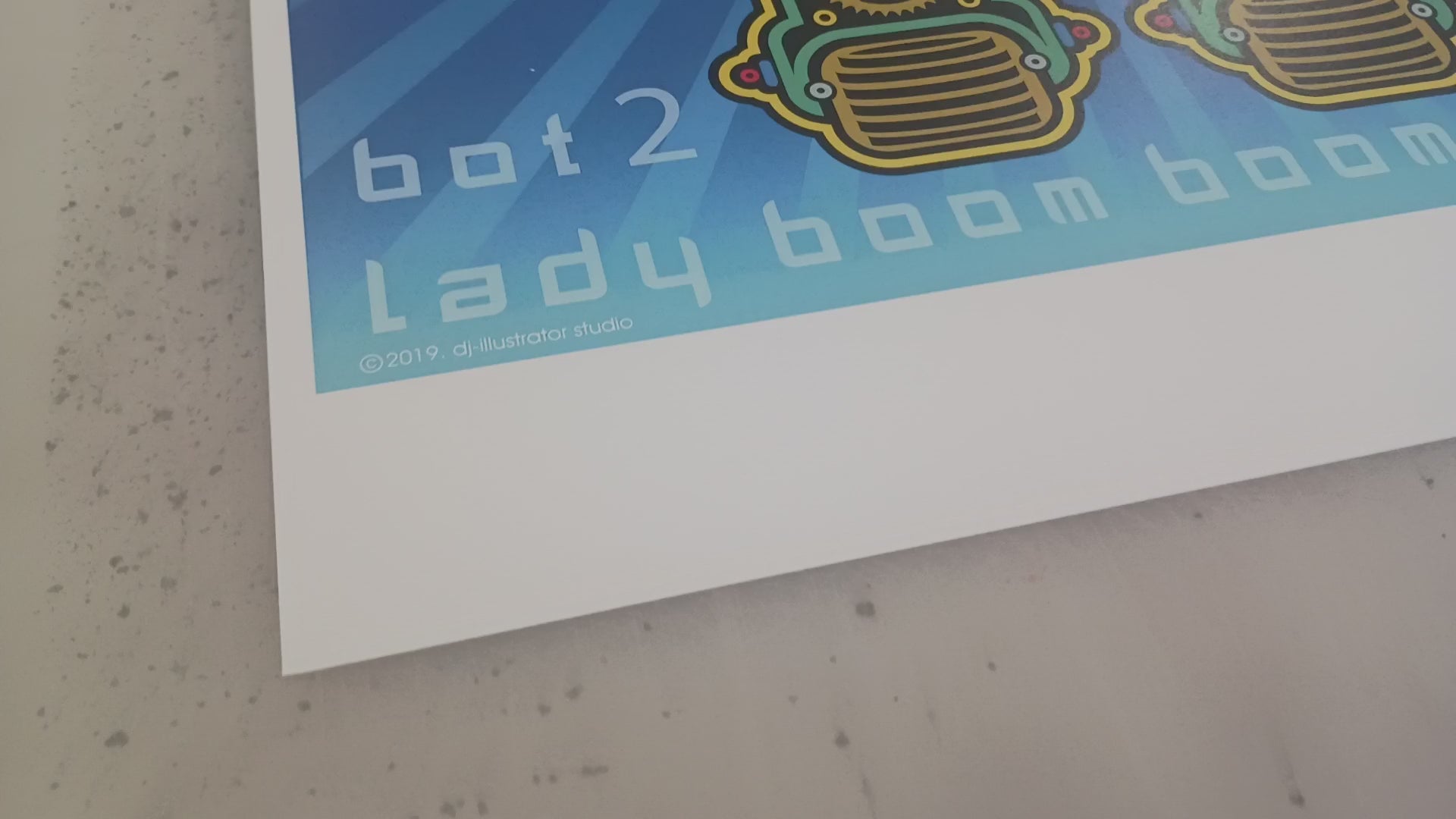 Bot2: Lady Boom Boom – Original Art Print by David Peche | 13" x 19"