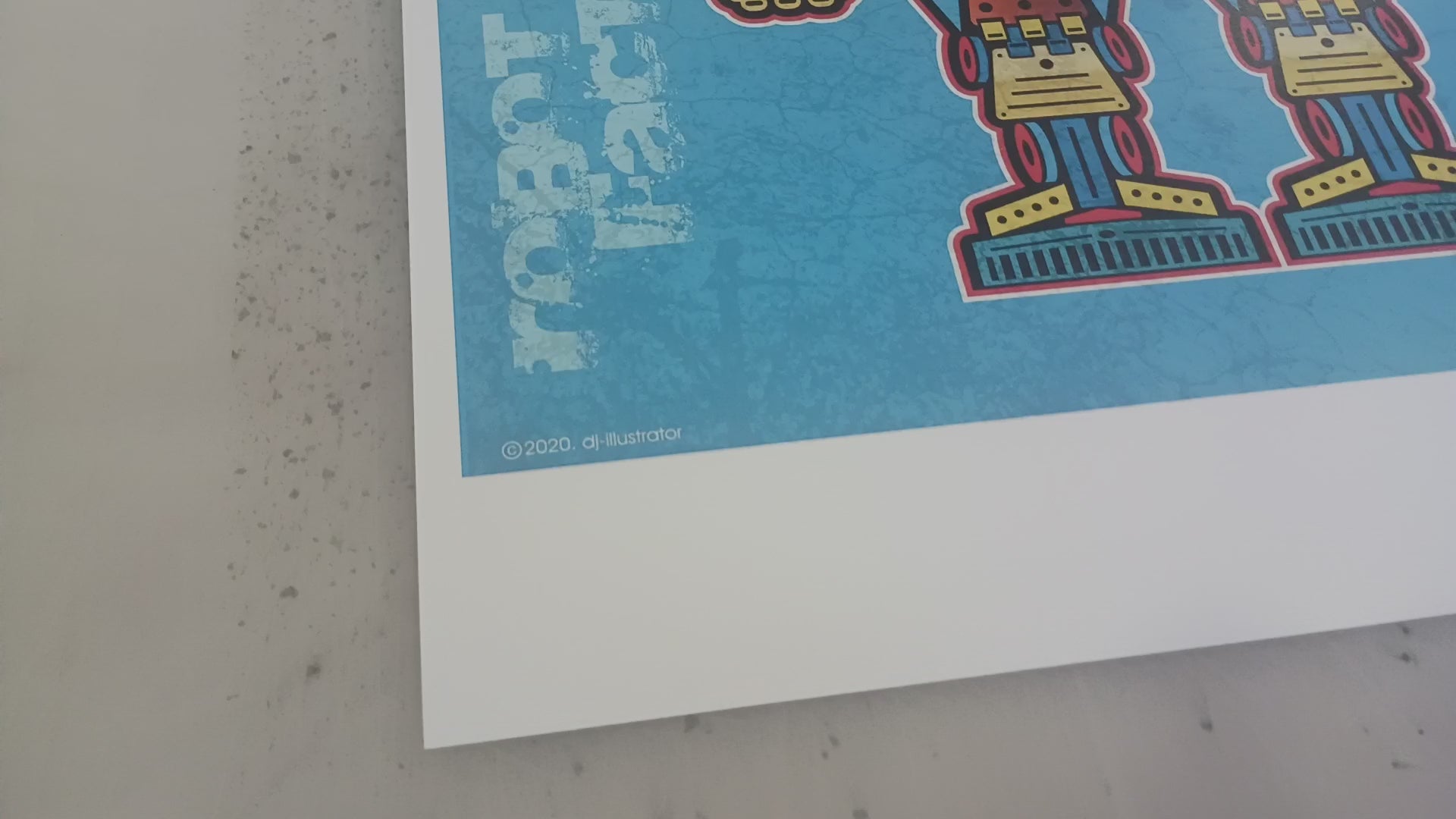 Bot7: Murder Bot – Original Art Print by David Peche | 13" × 19"