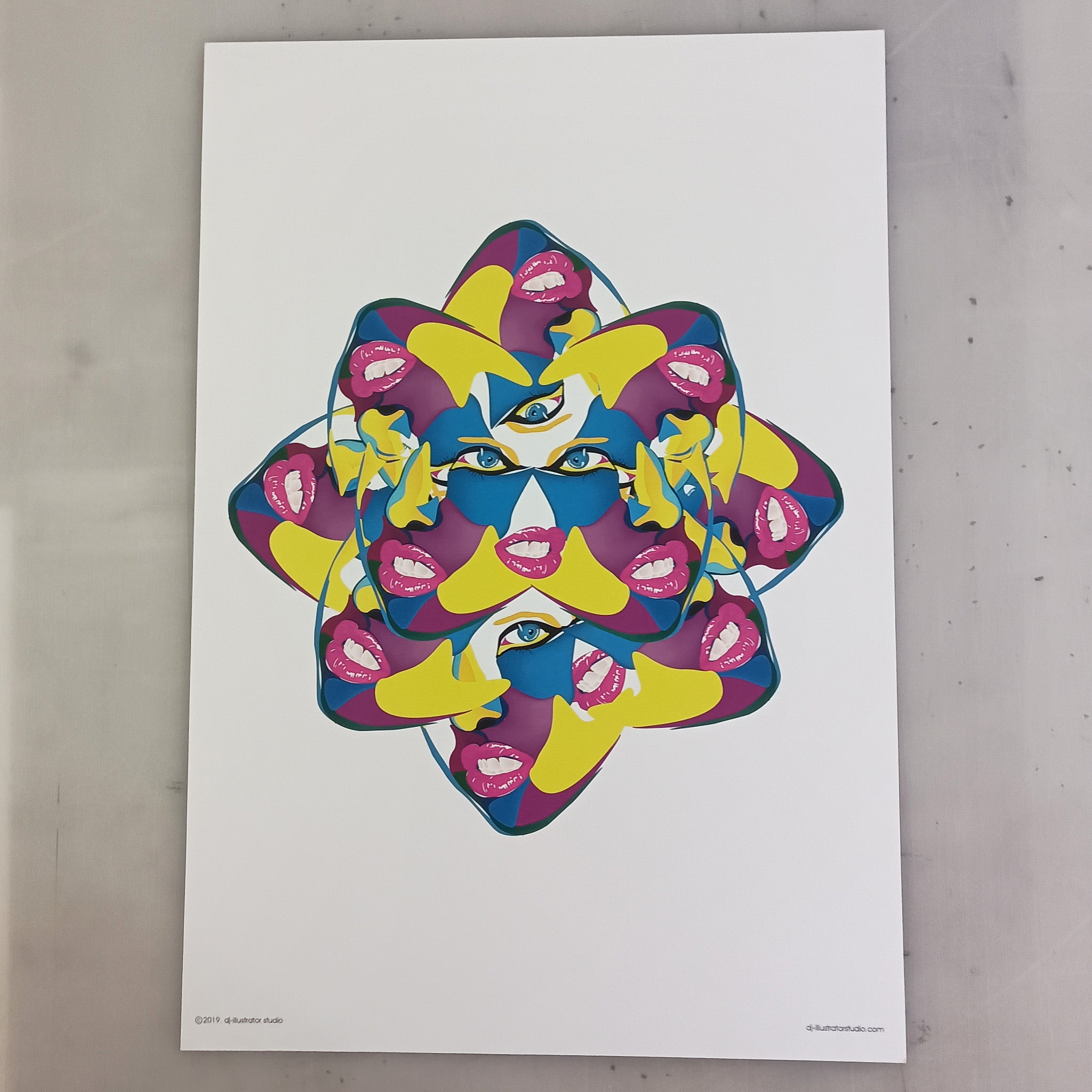 Two Tongues – Original Art Print by David Peche | 13" x 19"