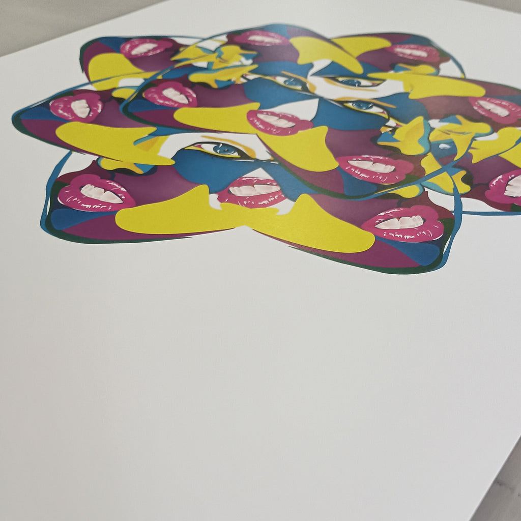 Two Tongues – Original Art Print by David Peche | 13" x 19"