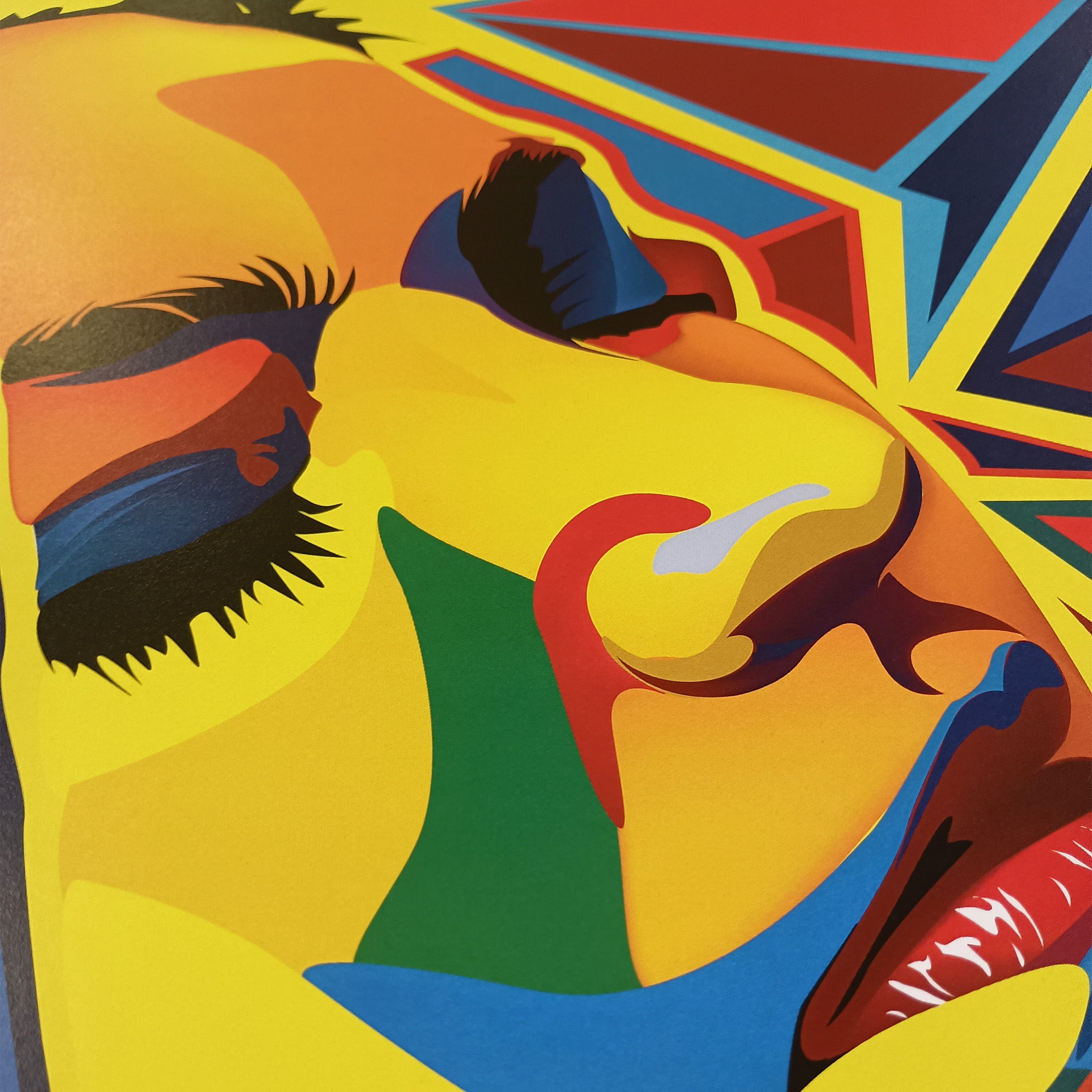 Yellow Girl – Original Art Print by David Peche | 13" x 19"