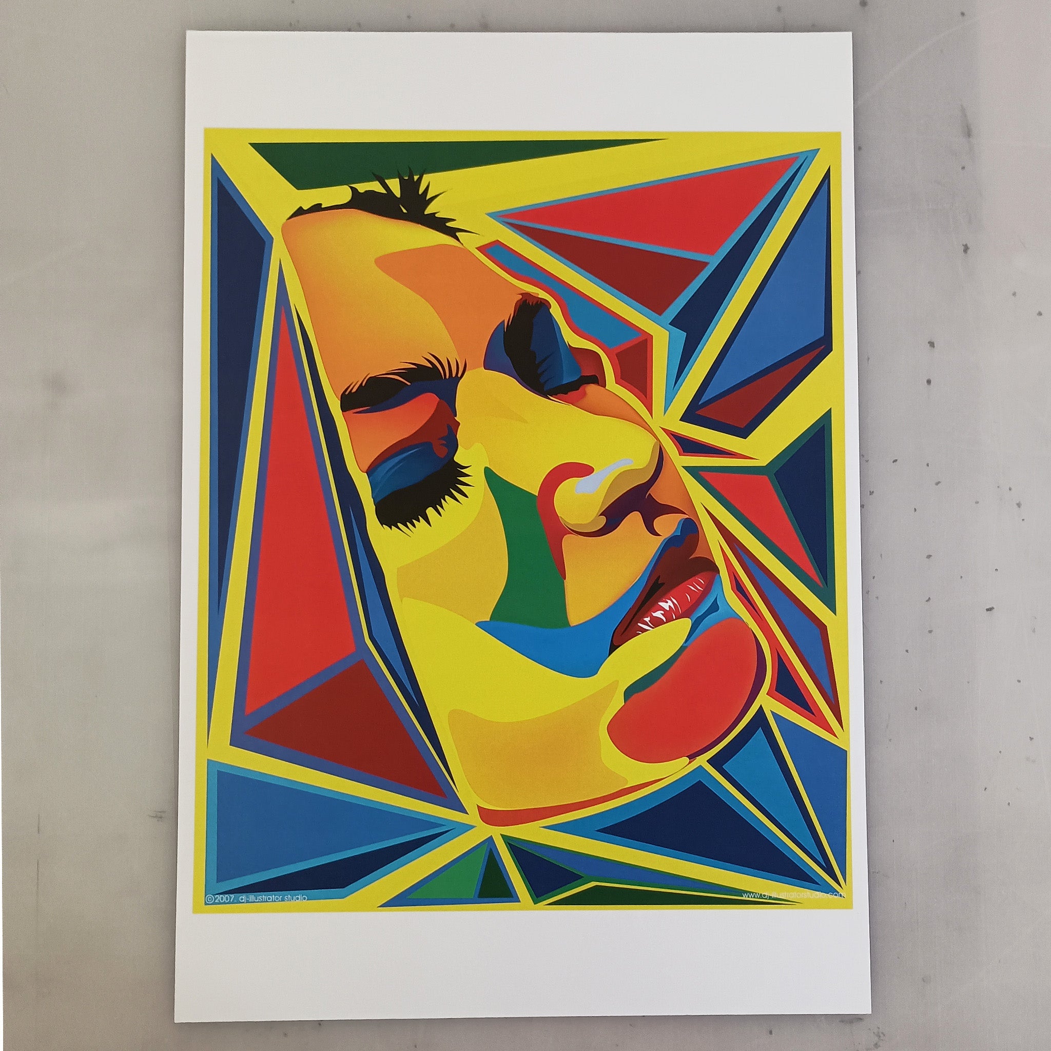 Yellow Girl – Original Art Print by David Peche | 13" x 19"